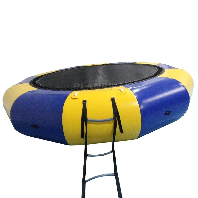 

8ft 10ft Inflatable Floating Water Park Trampoline Jumping Inflatable Water Trampoline For Lake