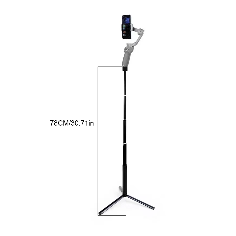 Telescopic Extension Rod for DJI OM 4 Osmo Mobile 3 2/Insta360 ONE X2/3 Phone Tripod Stand Selfie Stick Stabilizer Accessories