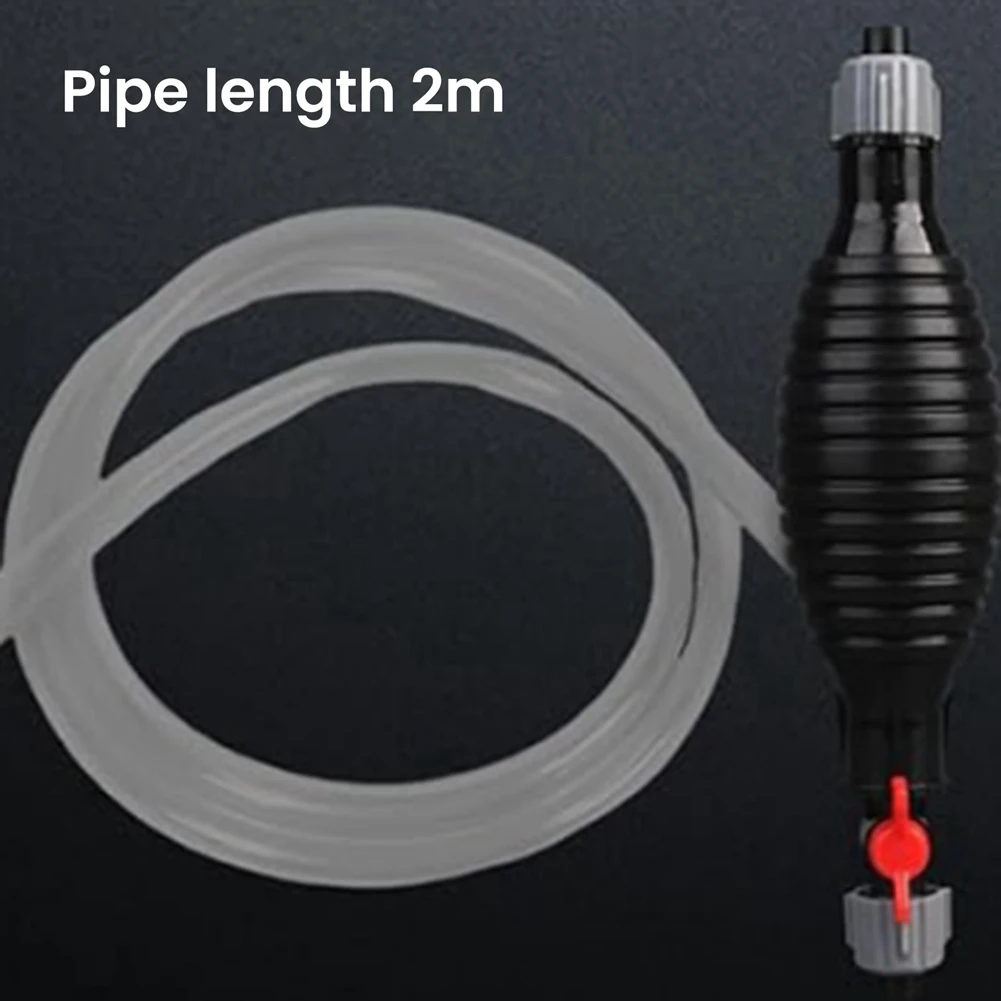 

Durable-Multifunction Liquid Sucker Pump, Manual Fuel Transfer Pump Siphone Hose Portable Siphon Pump For (2M)