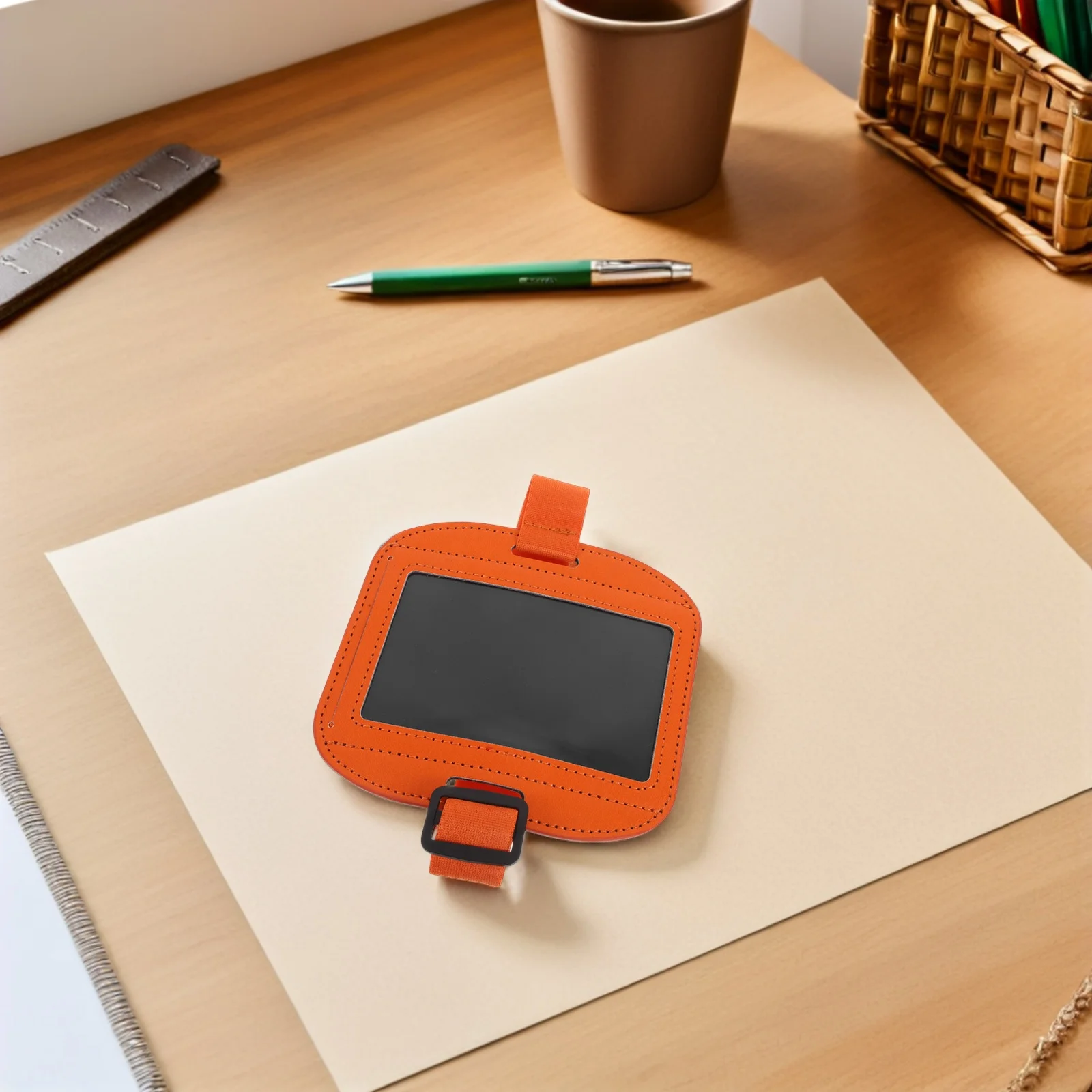 حامل شارة الذراع مقاوم للماء وحزام ذراع مرن قابل للتعديل لعمال أمن الممرضات وغطاء بطاقة الهوية الأفقية والأعمال المكتبية #1