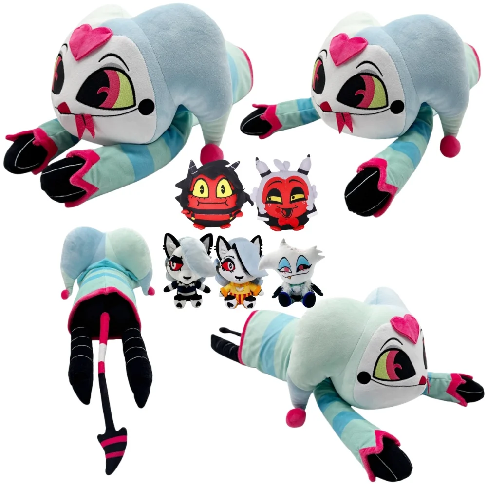 

Коллекционная плюшевая игрушка-подушка Helluva Boss Blitzo Millie Moxxie, аниме-персонажи, короткий плюш, модель, подарок на день рождения (2 шт.)