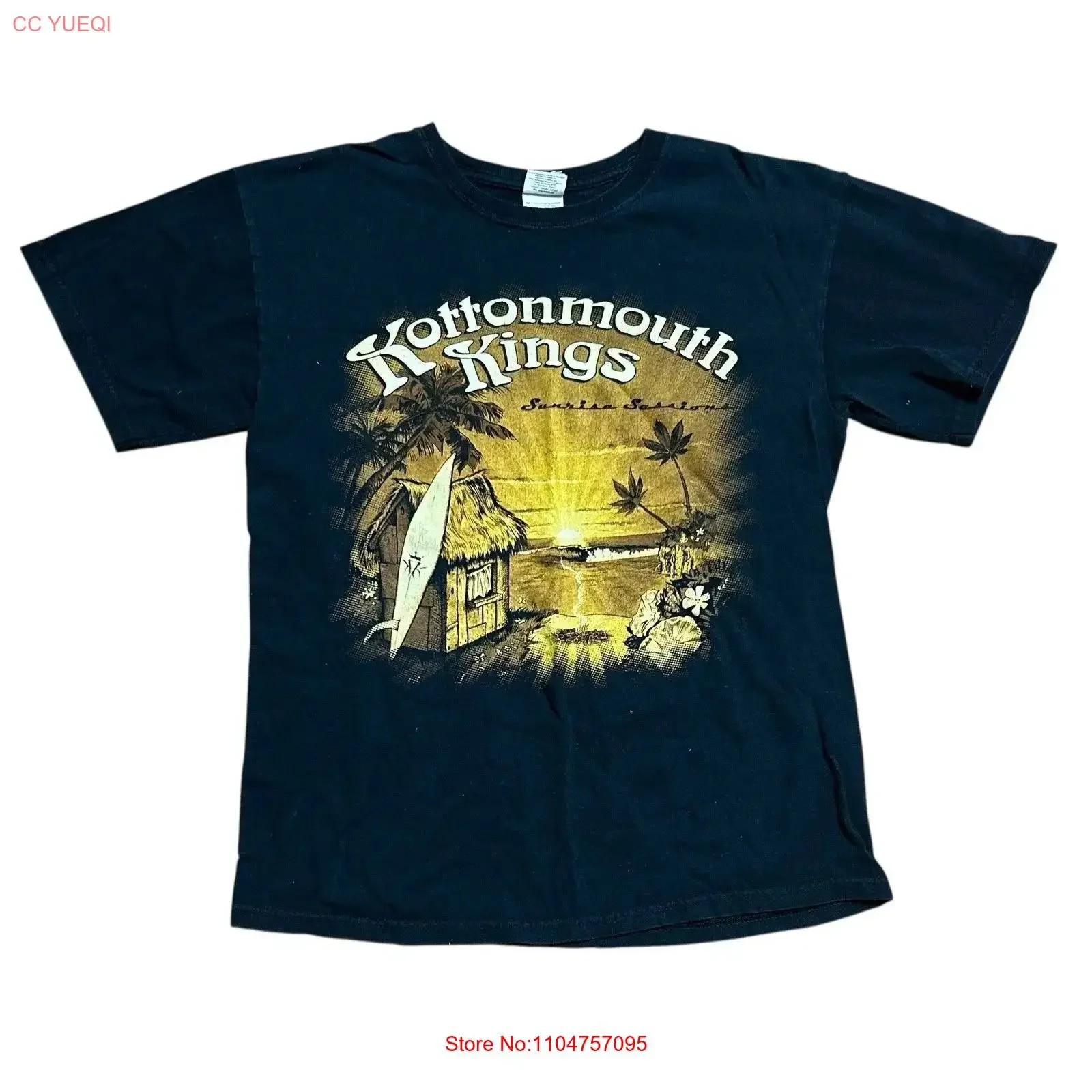 Seltenes Hot Sunrise Shack Kottonmouth Kings Band T-Shirt in Schwarz, Größen S bis 5XL, PN437, Vintage, gewaschene Designerkleidung, lässig, leicht weich.