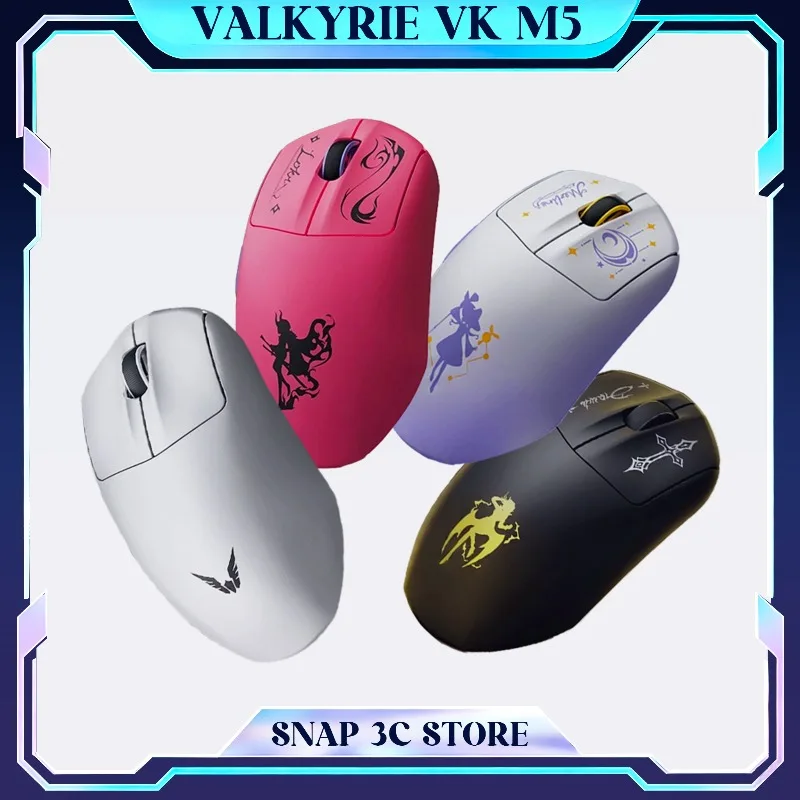Valkyrie VK M5 Wireless Gaming Mouse PAW3395 8000Hz 8K Polling Rate 58g Lightweight Mice for Delta Force FPS Gamer PC Laptop New