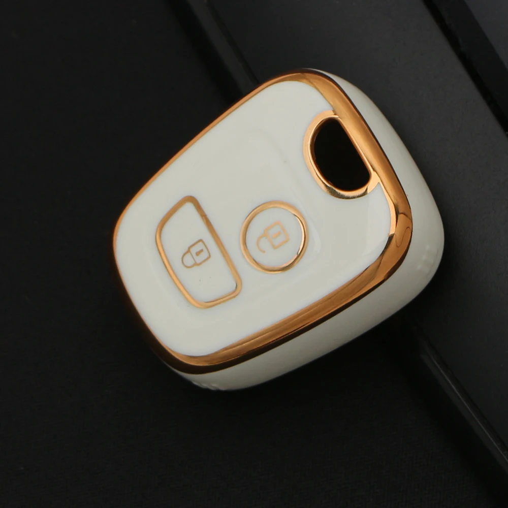 TPU Car 2Button Key Cover Case for Peugeot 106 107 206 207 307 for Citroen C1 C2 C3 C4 XSARA PICASSO for Toyota AYGO Protector