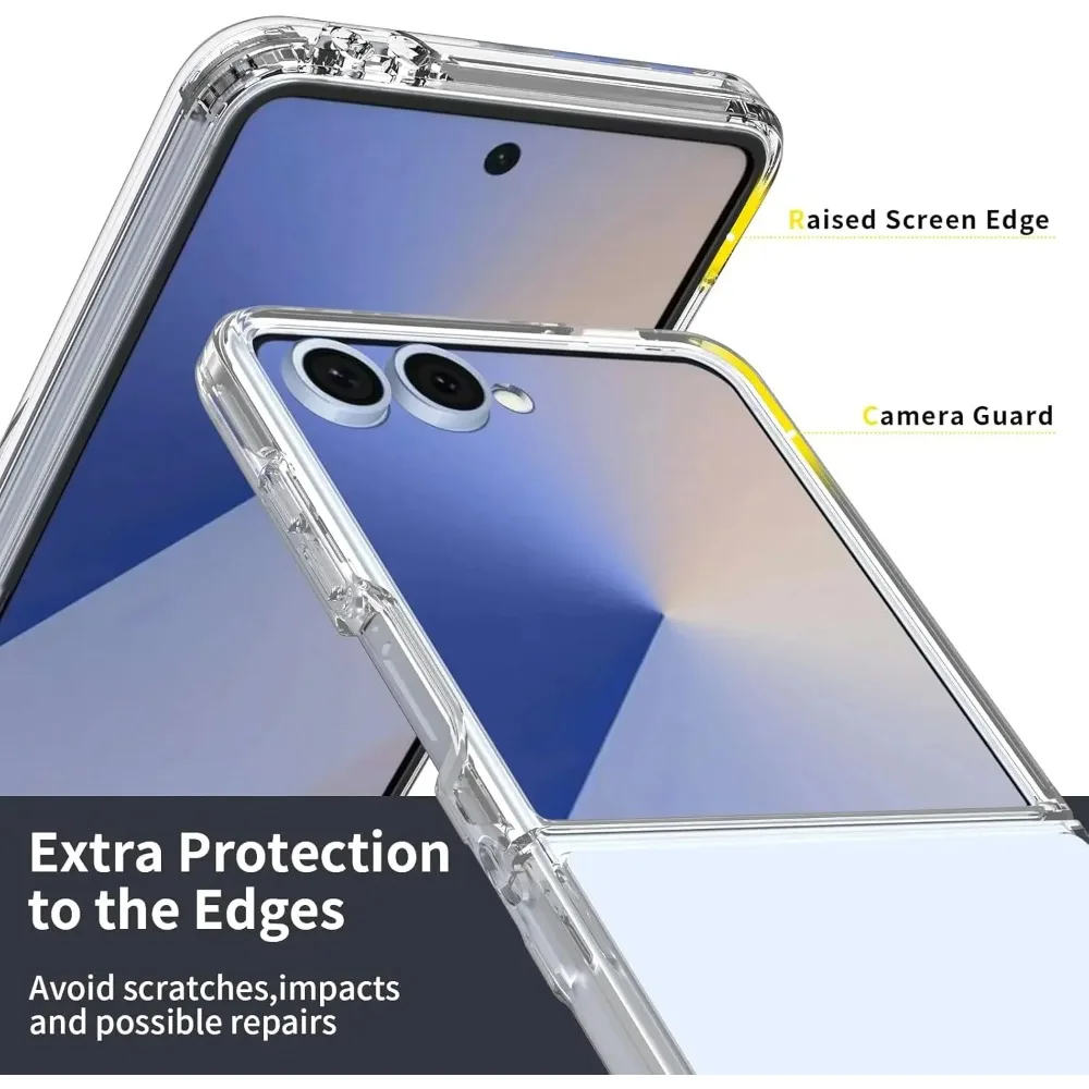 Custodia magnetica trasparente di alta qualità per Samsung Galaxy Z Flip 7 originale Cover protettiva posteriore antiurto Galaxy Flip 7