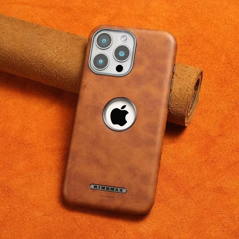 High Grade Solid Color Leather Magnetic Phone Case For iPhone 16 Pro Max 15 Pro 14 Plus 13 12 Pro Series