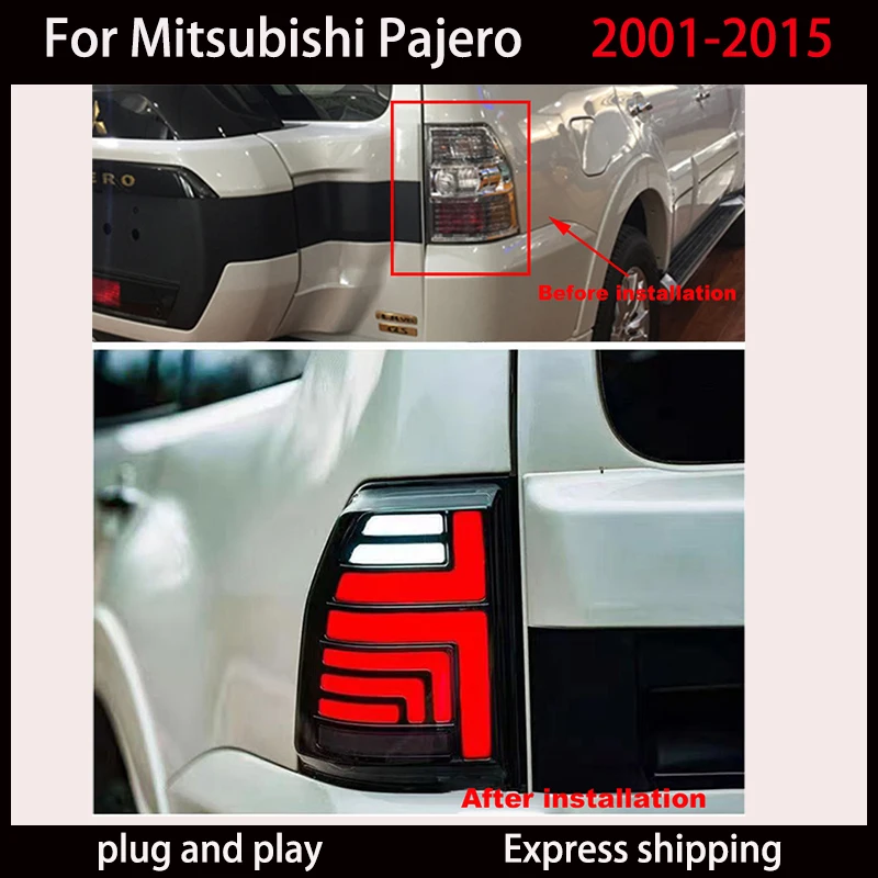 For Mitsubishi Pajero V93 V97 V98 LED taillights retrofitted taillights assembly 2006-2020 Auto accessories turn signal brake