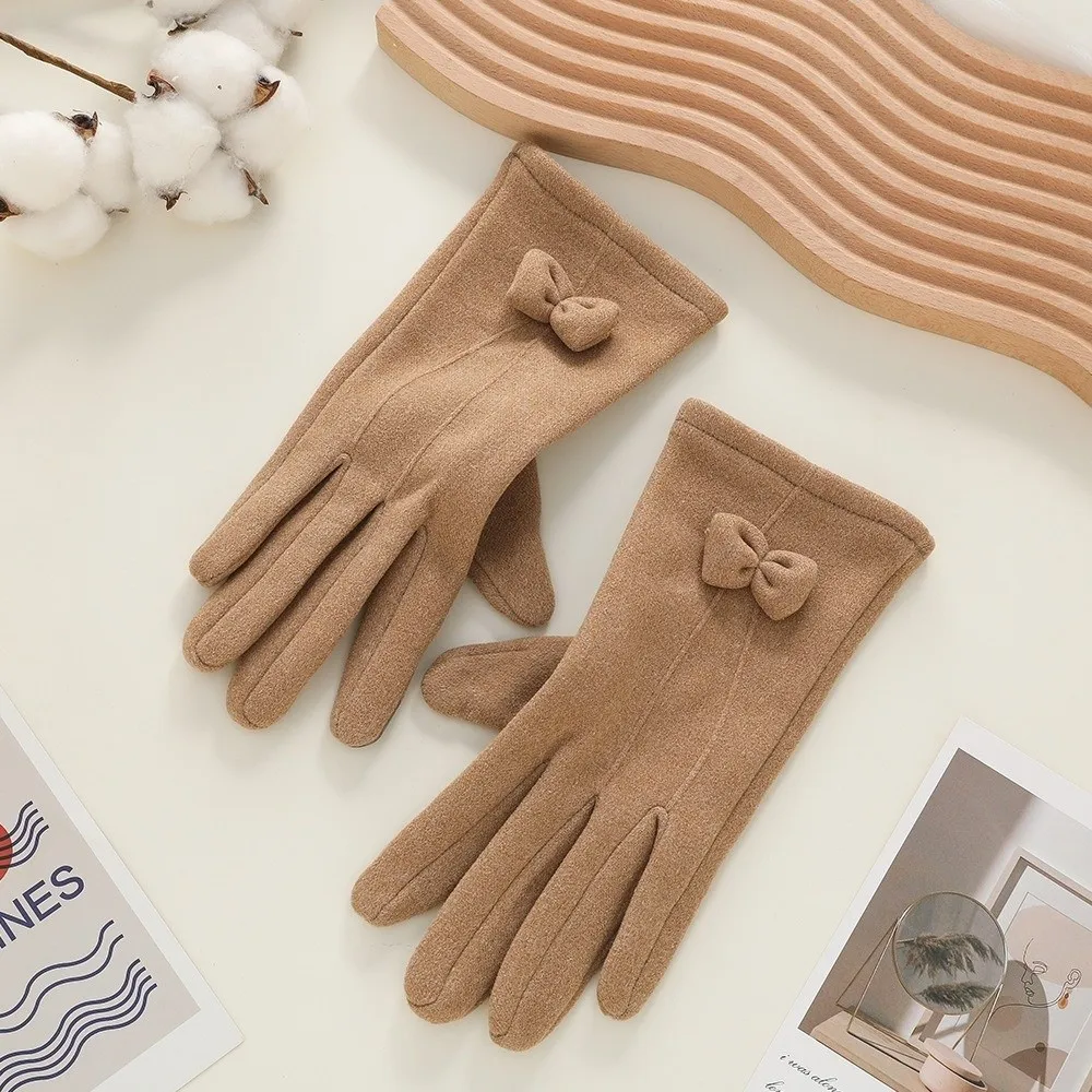 Plush Winter Gloves Warm Windproof Driving Mittens Touchable Screen Coldproof Windproof Cold Proof Gloves