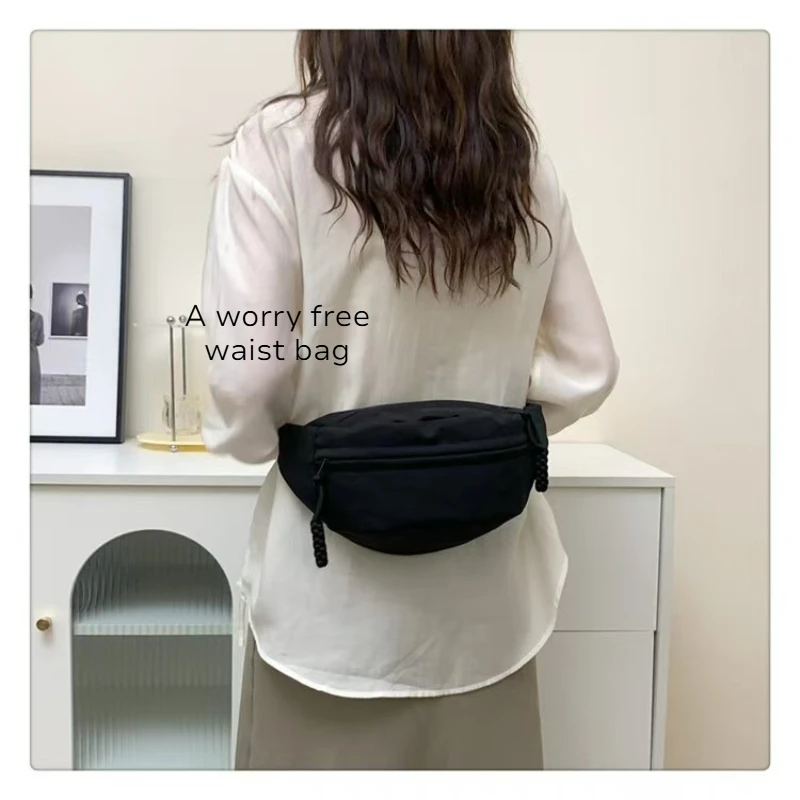 

Crossbody bag, versatile canvas bag, new multifunctional chest bag, student sports and leisure phone bag