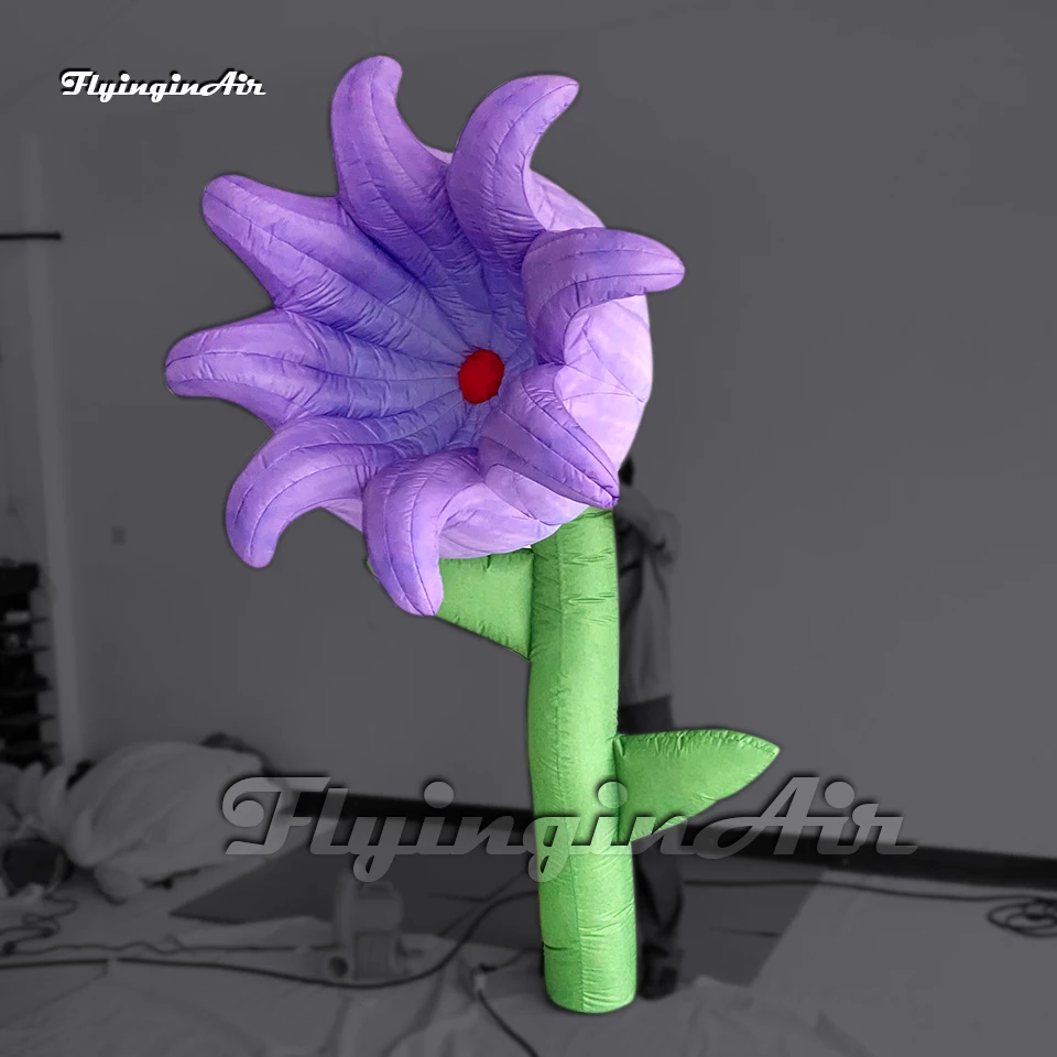 

3m Hanging Large Inflatable Flower Tree Jungle Plant With Green Branch For Park Decoration