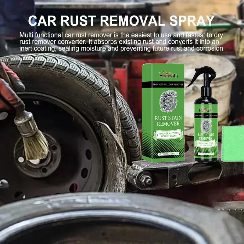 Rust Stain Remover - Rust Dissolver Spray Treatment, Auto Metal Cleaner and Conditioner - Removes  Back to Bare Metal