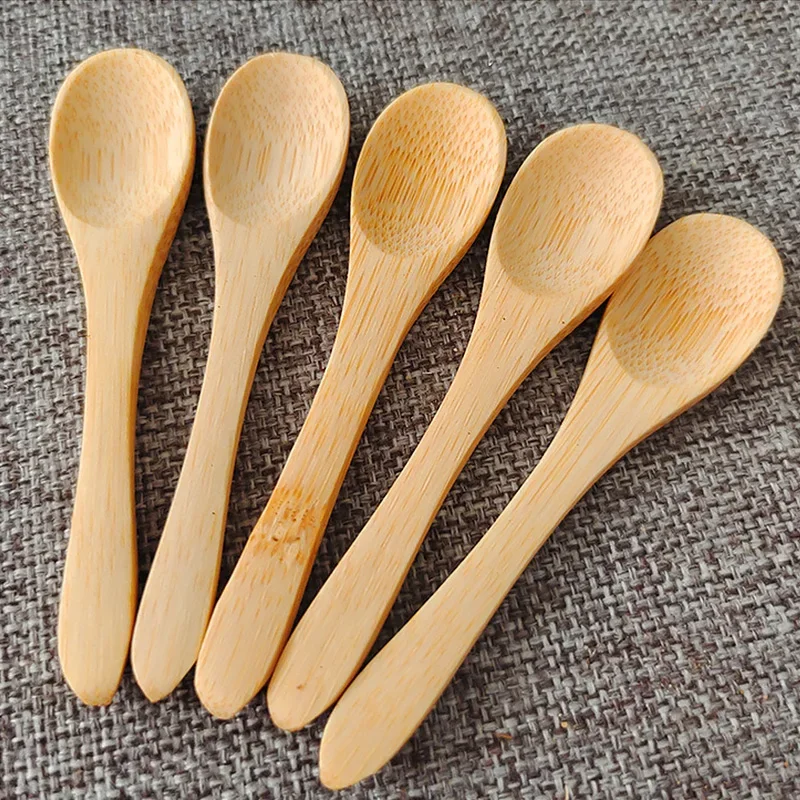 Mini cucchiaio di miele cucchiaio di sale cucchiaio di gelato per bambini ecologico in legno naturale cucchiaio da cucina da cucina cucchiai per mescolare il caffè