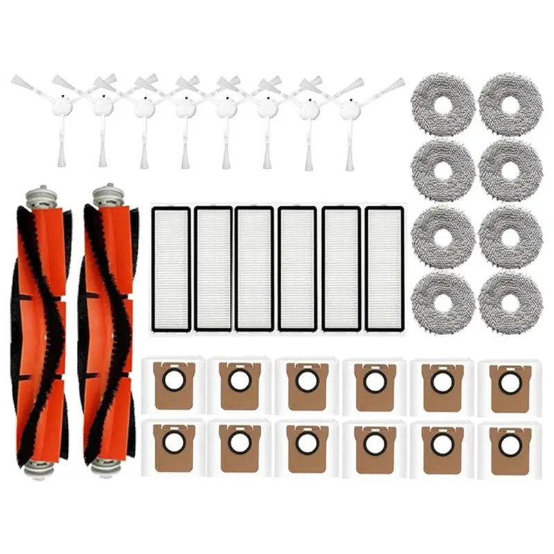 

Новые запчасти для роботов-пылесосов Dreame, L10s Ultra, S10, S10 Pro, Mijia Omni 1S, B101CN, B116: основная и боковые щетки, HEPA-фильтр, мешки для сбора пыли.