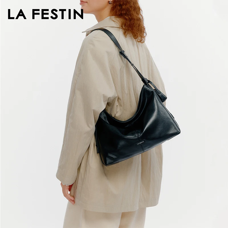 

LA FESTIN, оригинальная брендовая большая сумка, новинка 2025, женская сумка, модная сумка на плечо, женская кожаная сумка, дизайнерская роскошная сумка