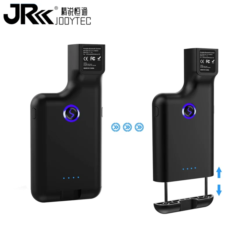 JOOYTEC Bluetooth 1D Laser Barcode Scanner Back Clip Phone Barcode Reader Universal