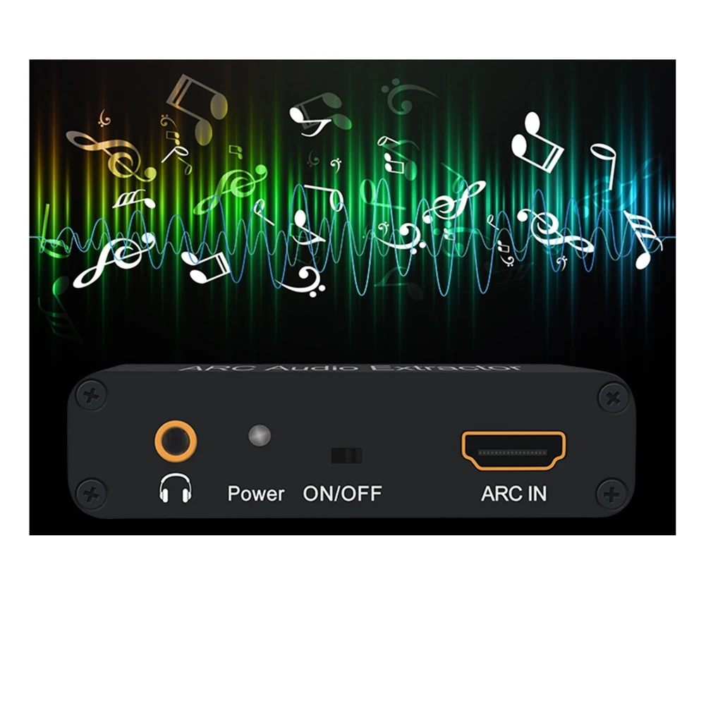 Hot sale -Compatible ARC Adapter, 192KHz -CompatibleI ARC Audio Extractor with Optical SPDIF,Coaxial,3.5mm L/R, Stereo