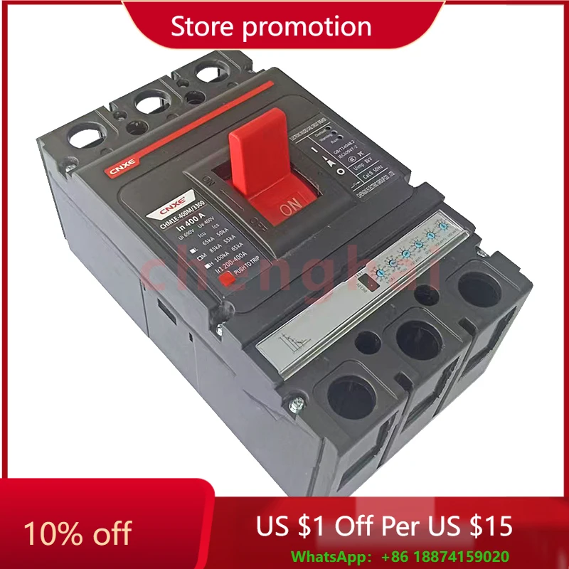 

MCCB Circuit Breaker 3P 4P 250A 315A 350A 400A AC Molded Case Circuit Breaker