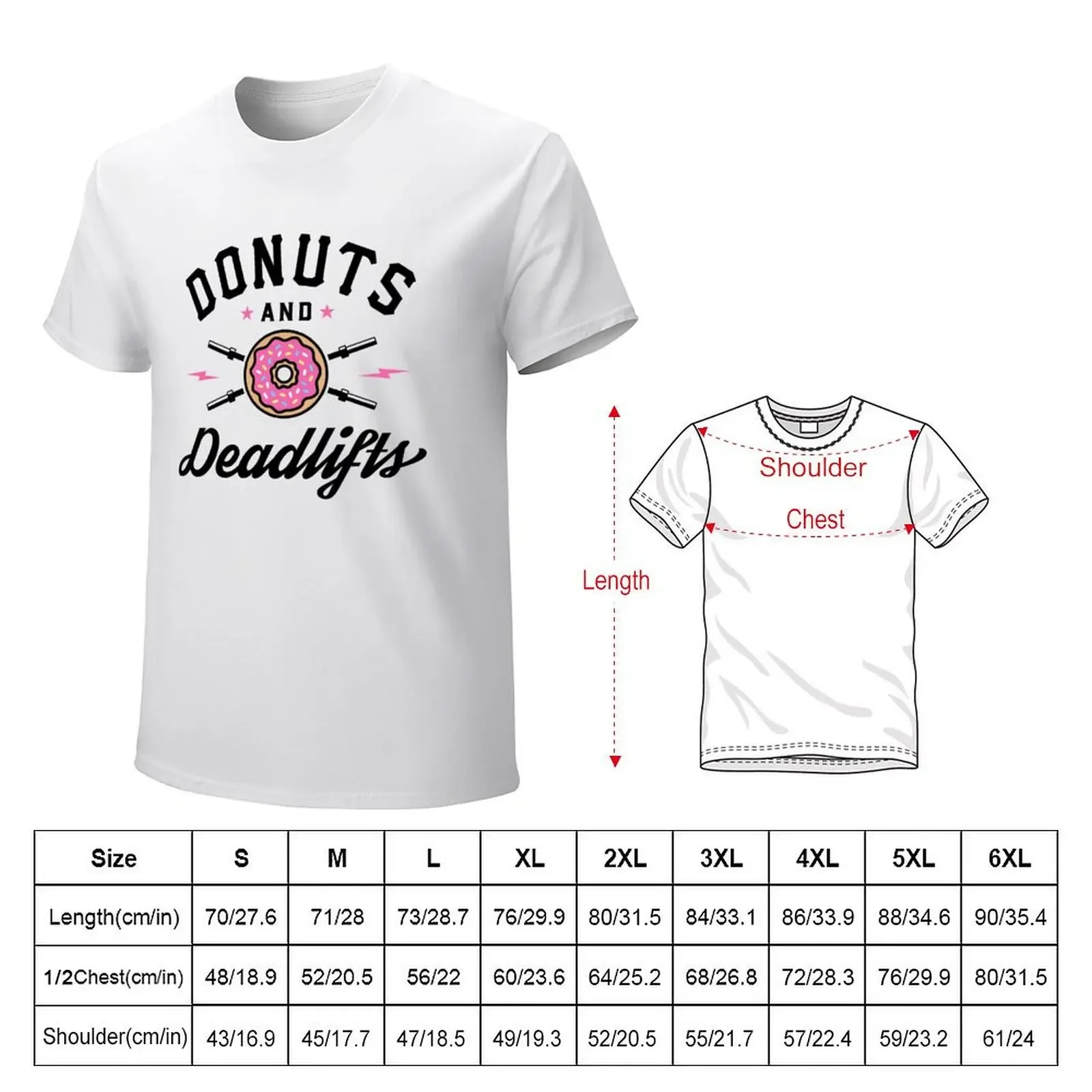 Donuts And Deadlifts v2 T-shirt quick drying quick-drying fruit of the loom mens t shirts