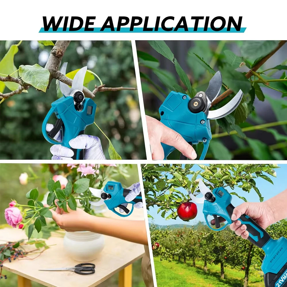 30mm-55mm SK5 Cordless Pruner Cutting-Blade Electric Shear Scissors Accessory Fruit Tree Bonsai Pruning Branches Garden Tool