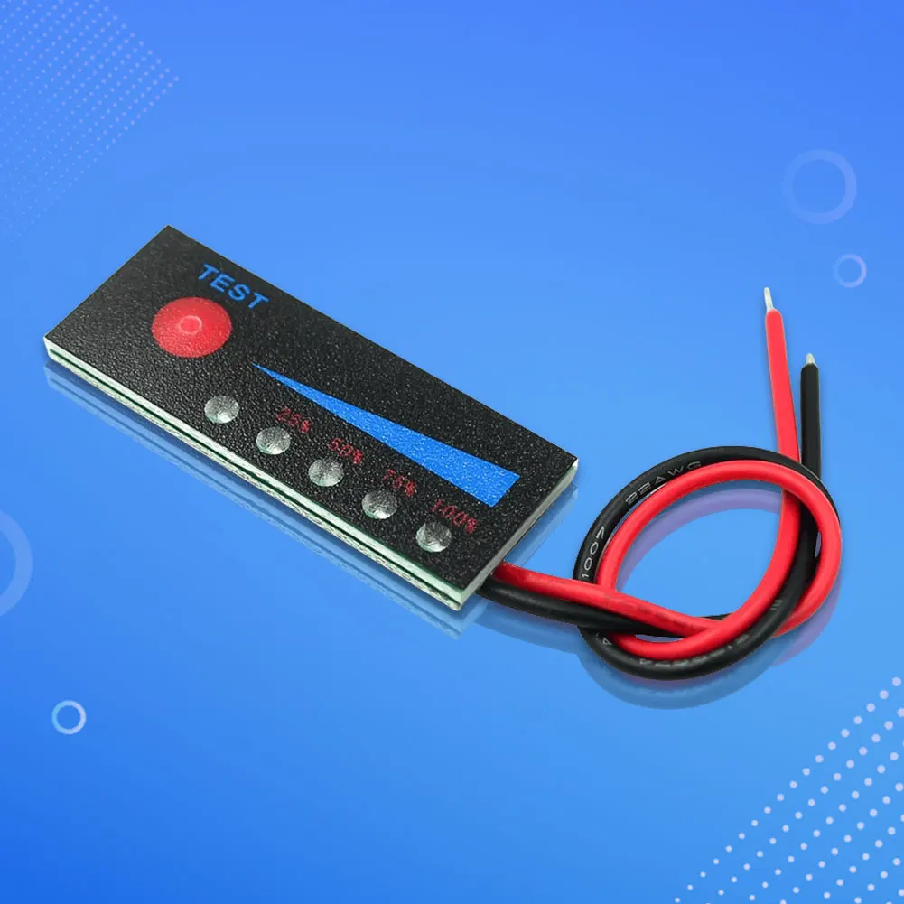 Intelligent Battery Display 3.7V Battery Capacity LED Display Power Indicator 1S 2S 3S 4S Lithium Battery Level Indicator