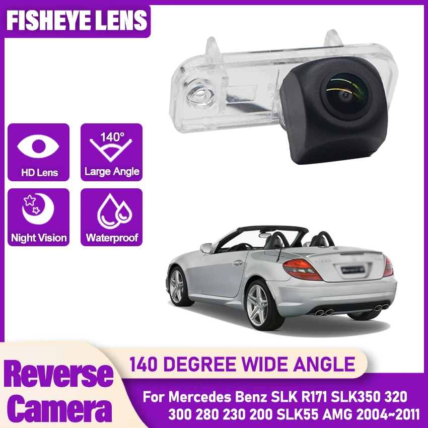 Автомобильная камера заднего вида HD FishEye HD ночного видения для Mercedes Benz SLK R171 SLK350 320 300 280 230 200 SLK55 AMG 2004 ~ 2011 Автомобильная камера заднего вида HD FishEye HD ночного видения для Mercedes Benz SLK R171 SLK350 320 300 280 230 200 SLK55 AMG 2004 ~ 2011