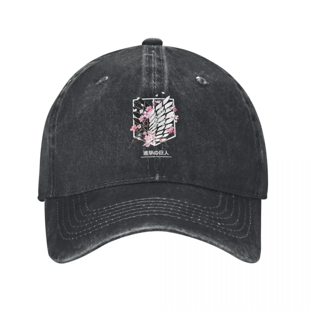 Attack On Titan Anime Baseball Caps Vintage Distressed Washed Snapback Hat for Men Women Outdoor Summer Hats Cap