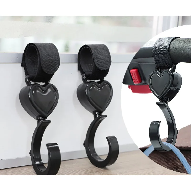 Baby Stroller Hooks Electric Car Pet Car Hooks Multi-functional 360 Degree Swivel Hooks Crib Hooks