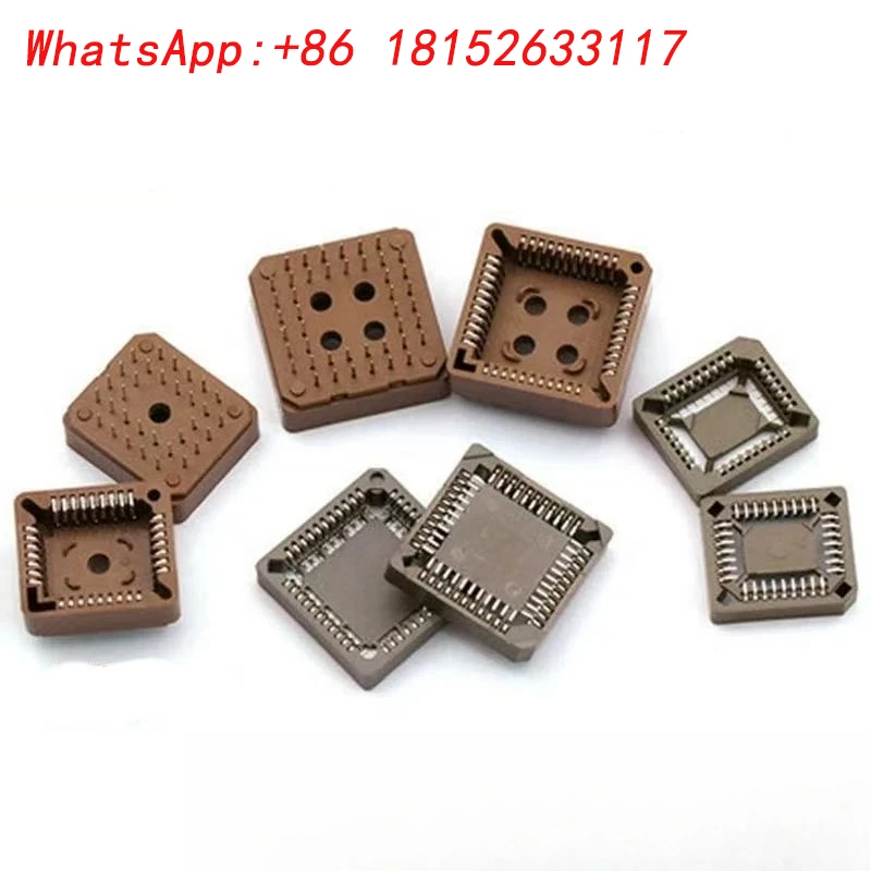 10 pz PLCC28 PLCC32 PLCC44 PLCC52 PLCC68 PLCC84 Spille PLCC SMT DIP tipo IC Presa Adattatore PLCC Convertitore MM