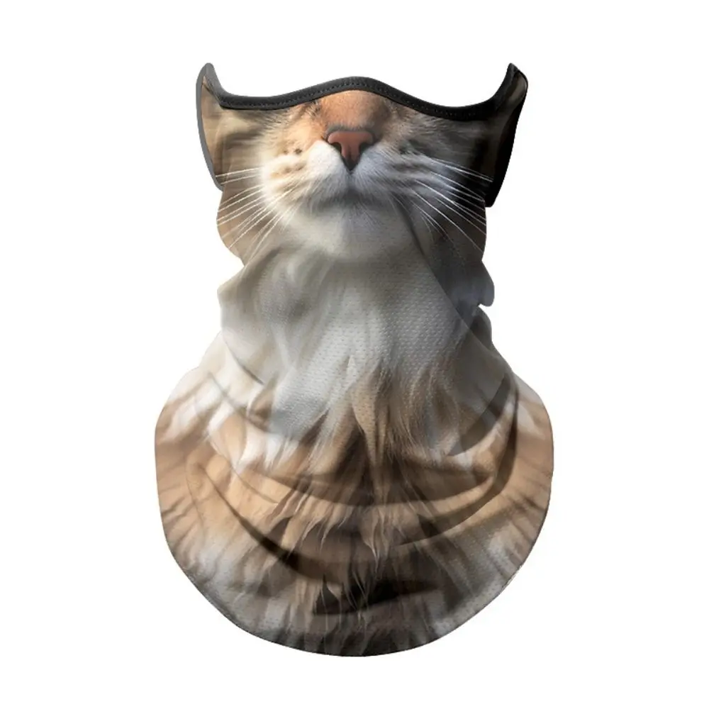 Mascarilla ciclismo seda Lce con protección solar y diseño 3D animal - imagen 3