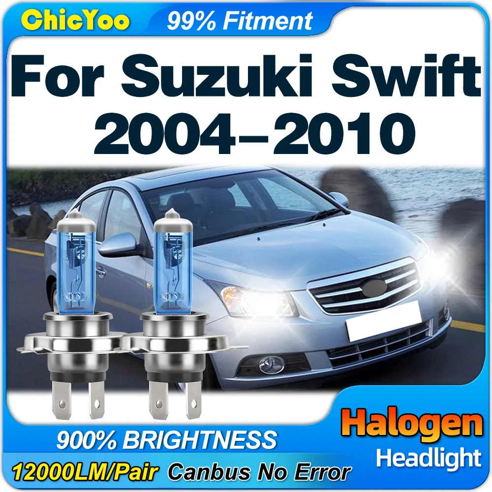 

Car Halogen Xenon Light Bulb 12000LM High Low Beam Auto Headlight 6000K For Suzuki Swift 2004 2005 2006 2007 2008 2009 2010