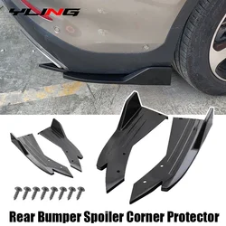 Universal Rear Bumper Lip Spoiler Splitter Side Skirt Protector Wing Trim Anti-Crash Auto Tuning Accessories For BMW For Audi Fo