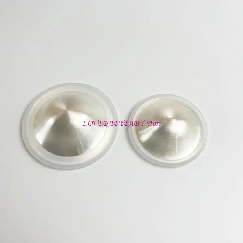 Silver Nipple Cushions Circlet RelievesPainful Friction Perfect for Nursing Moms 4XBC