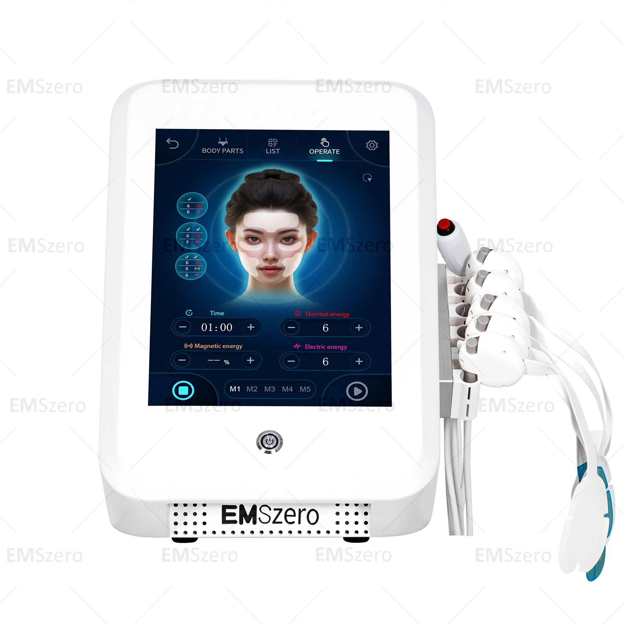 Portable EMSzero Wrinkle Removal Anti-aging Microcurrent Facial Lifting Skin Tightening Facial Machine Activate Collagen Beauty