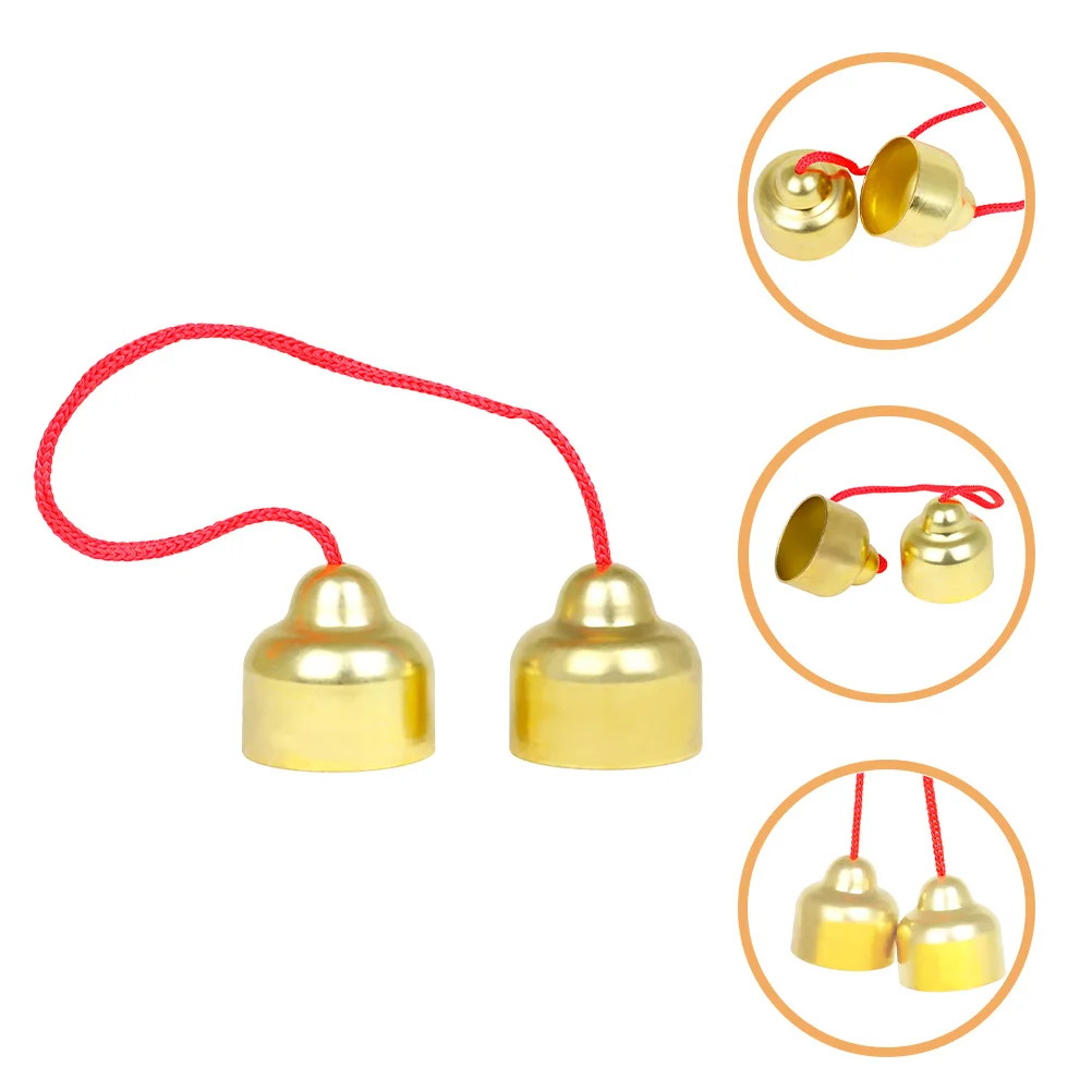 جرس قرع نحاسي محمول باليد لأداء تعلم الموسيقى أجراس الأدوات المحمولة #1