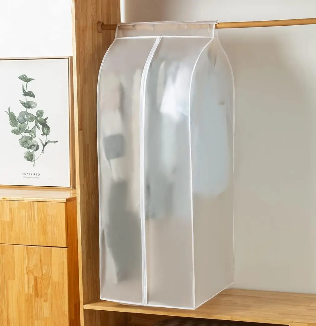 

Garment Bags Dust Cover Hanging Clothes Storage Organizer Moisture-proof Thickened Suit Protector