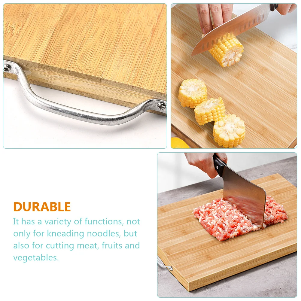 

Bamboo Cutting Board Kitchen Chopping Fruit Vegetable Dough Multi function Premium Anti cracking Long Life Household Tool Easy