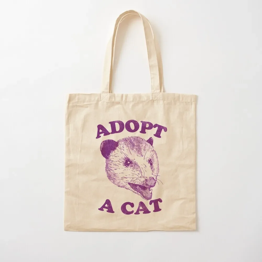 

Adopt A Cat Tote Bag canvas shopping bag bag luxury women