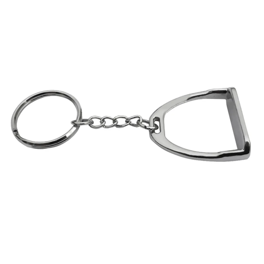 Chaveiro de liga de zinco acessório de equitação de ferramenta - prata, 8 cm