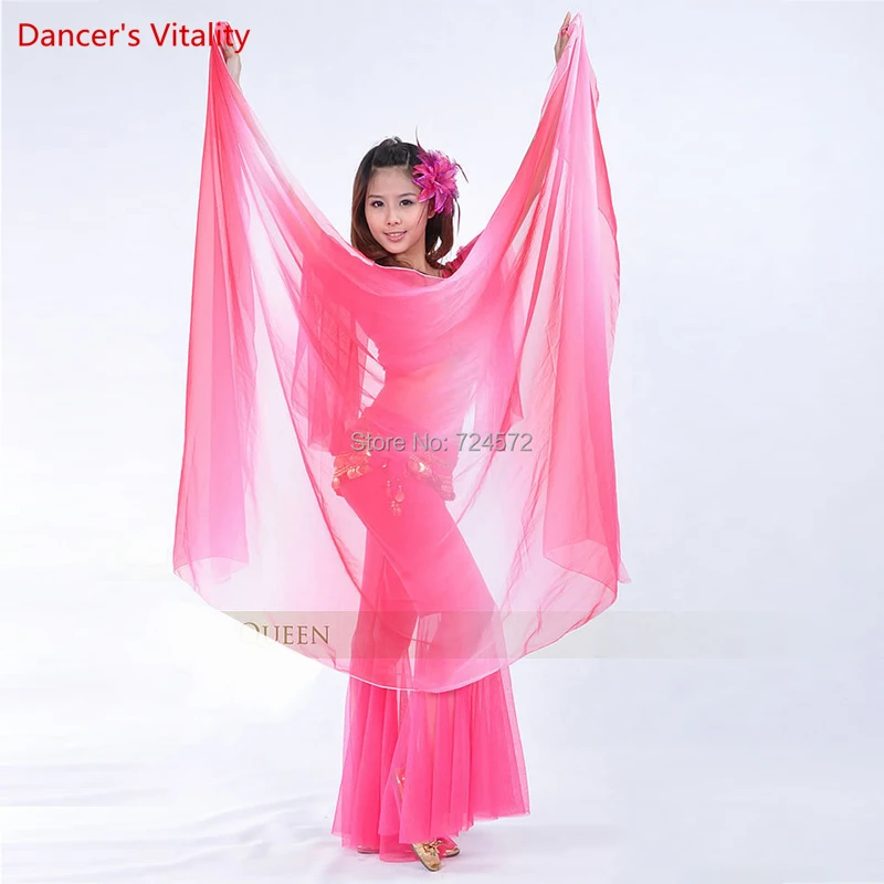 Belly dance veils  Silk scarf hand throwing hand yarn scarf for belly dancing veils