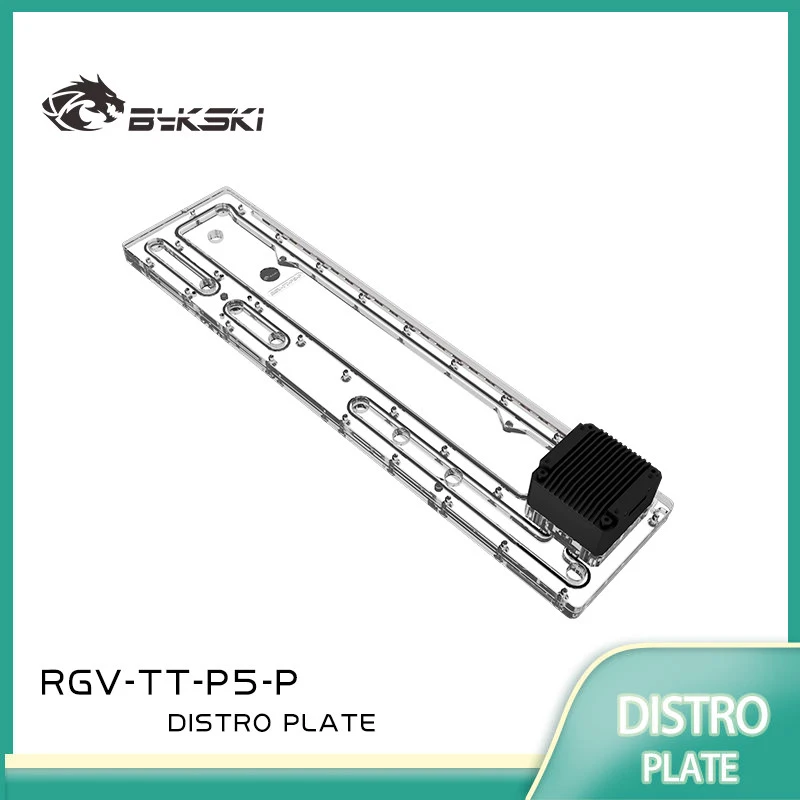 Solución de Canalización de Agua con Placa Acrílica BYKSKI para ThermalTake/Tt Core P5 para Bloque/GPU de CPU / Ensamblaje Intuitivo RGV-TT-P5-P