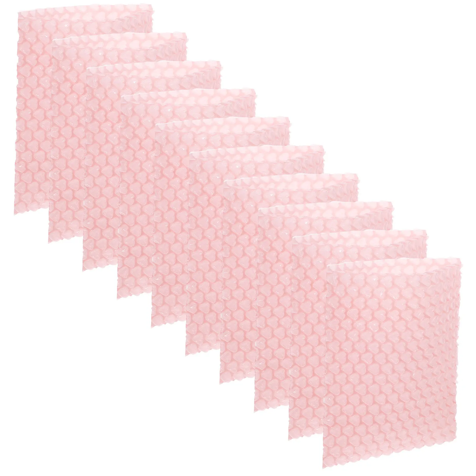 10Pcs Heart Pattern Padded Mailer Bags