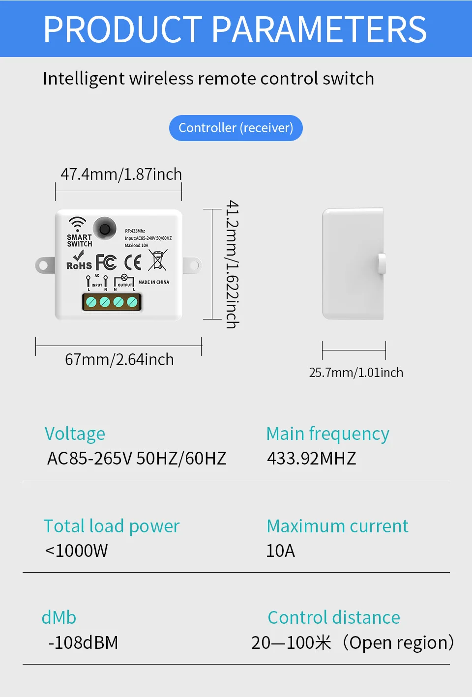 Schalttafel-Controller für die Lichtsteuerung, geeignet für die Dimmung der Heimbeleuchtung – Detail 2