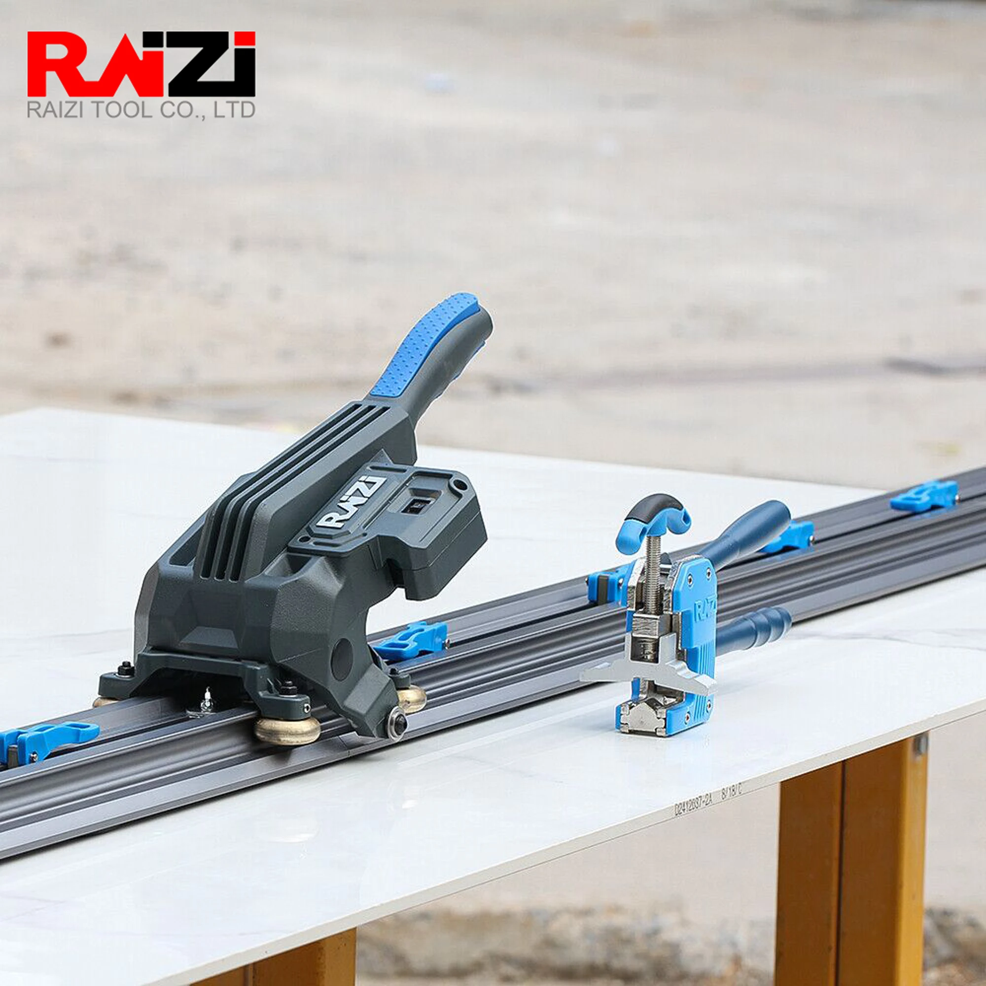 Raizi HevyCut™Pro Tile Cutter Rail Connectable Manual Tile Cutter with Laser For Large Format Tile Porcelain Manual Tile Cutting