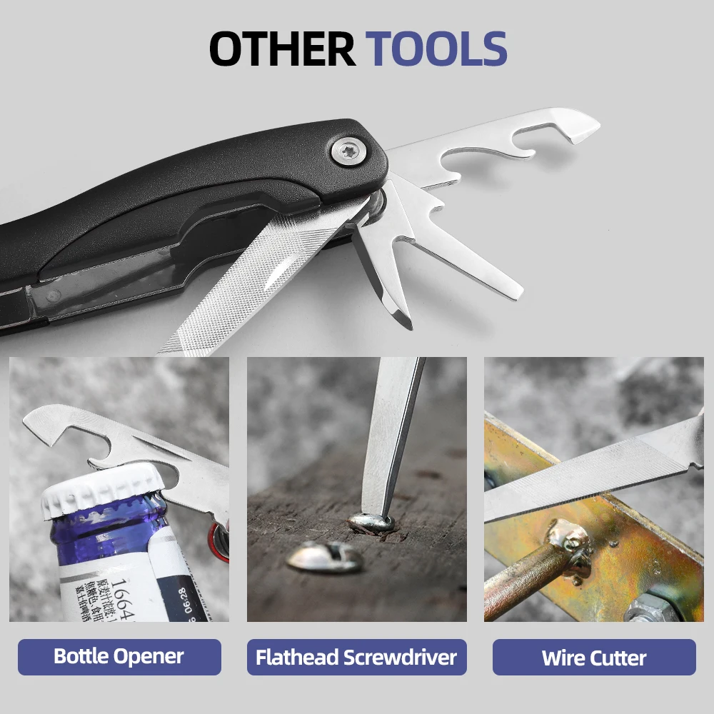 Multitool Pliers Pocket Knife, Bottle Opener, Screwdriver with Nylon Sheath ,Apply to Survival,Camping, Hunting and Hiking