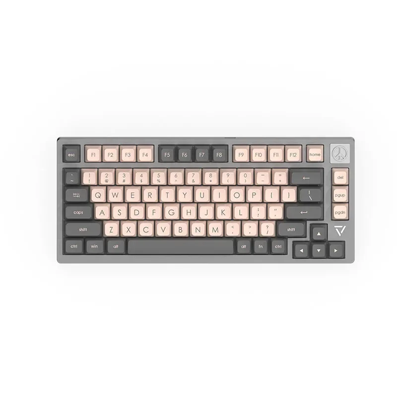 Ajazz AC081 gasket structure aluminum shell Kailhua switch RGB lighting wired Usb hot-swappable mechanical gaming keyboard