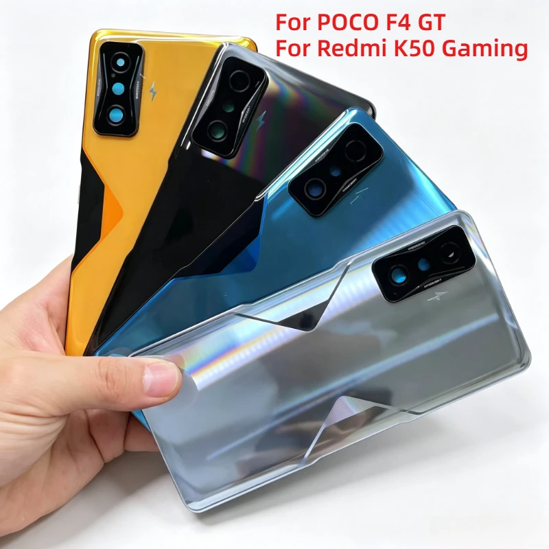Battery Back Cover for Xiaomi POCO F4 GT Redmi K50 Gaming Rear Housing Door Panel Case Replacement+Sticker 21121210G 21121210C