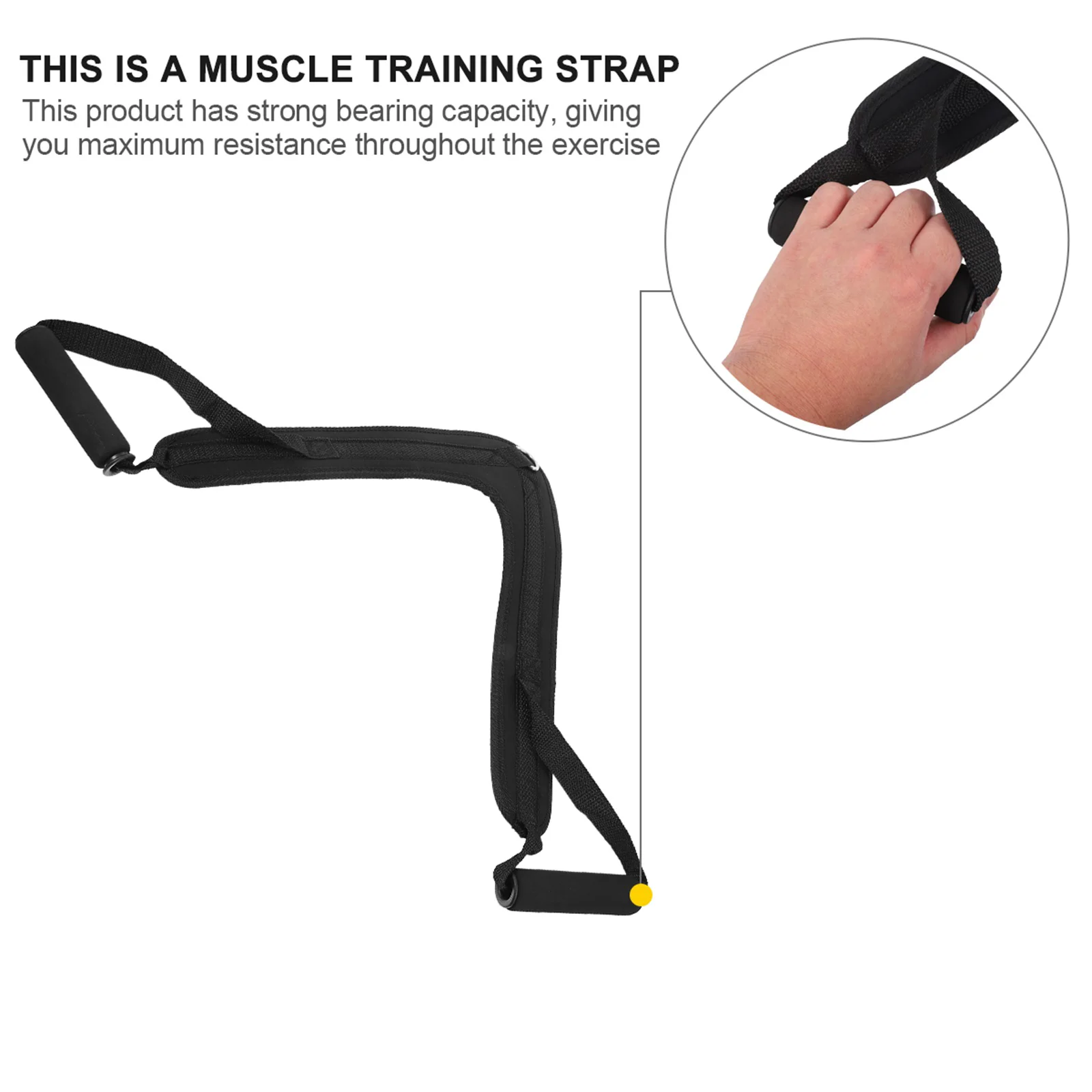 

Triangle Shoulder Strap Muscle Building Tool Gym Supplies Strength Training Tricep Workout Fitness Straps Foam Nylon Equipment