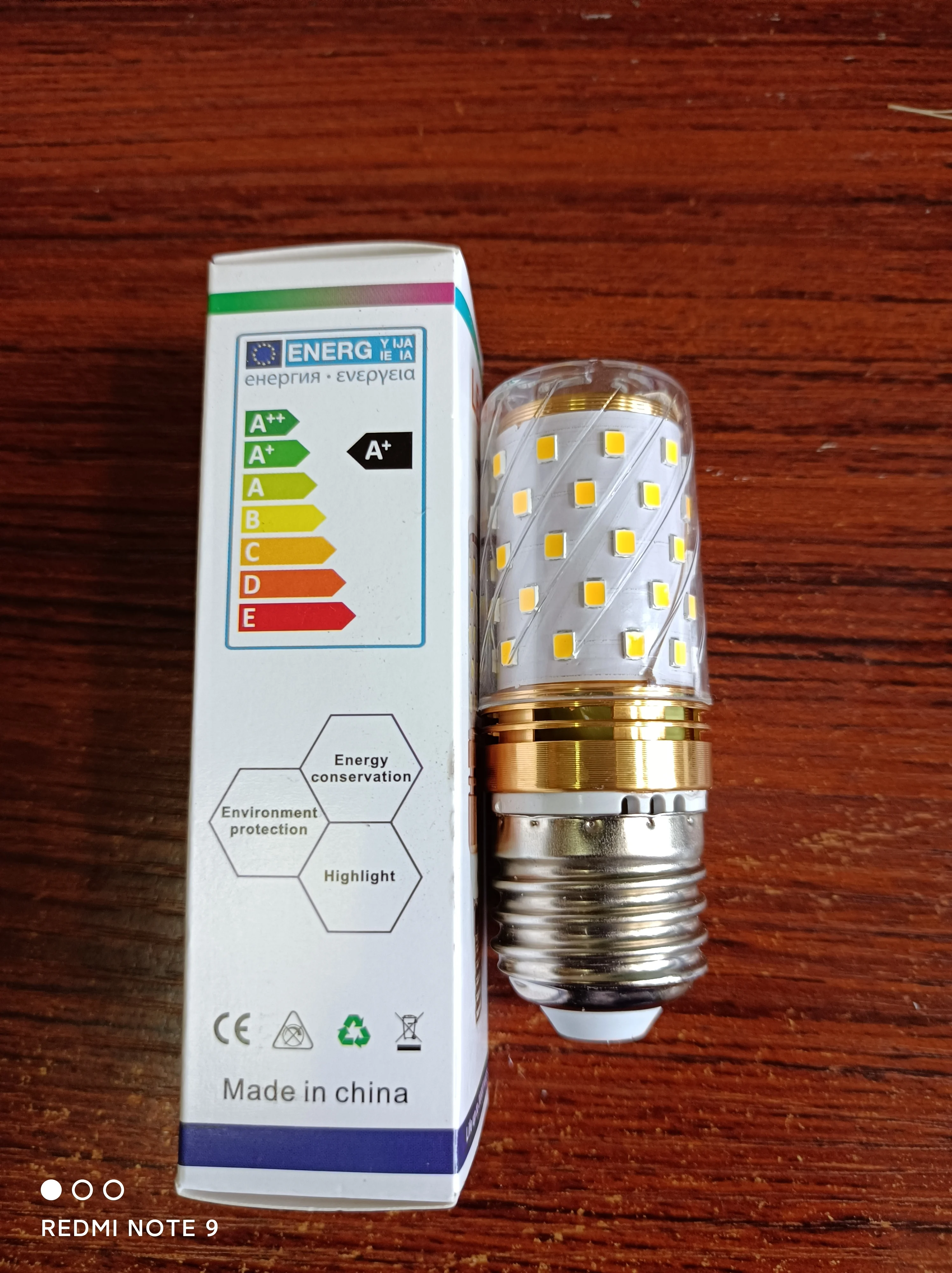 E27 LED Bulb Corn Bulbs High Brightness 12W 220V Warm White