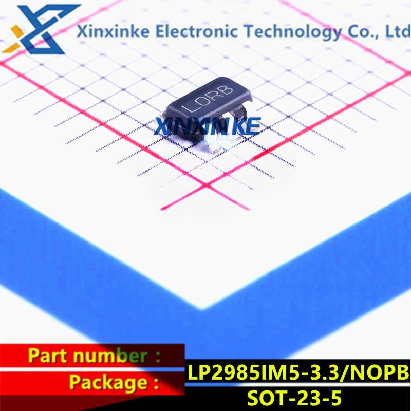 LP2985IM5-3.3/NOPB LORB SOT-23-5 LDO Voltage Regulators 150Ma Low Noise LDO Fixed Output Voltage Regulator Power Management ICs