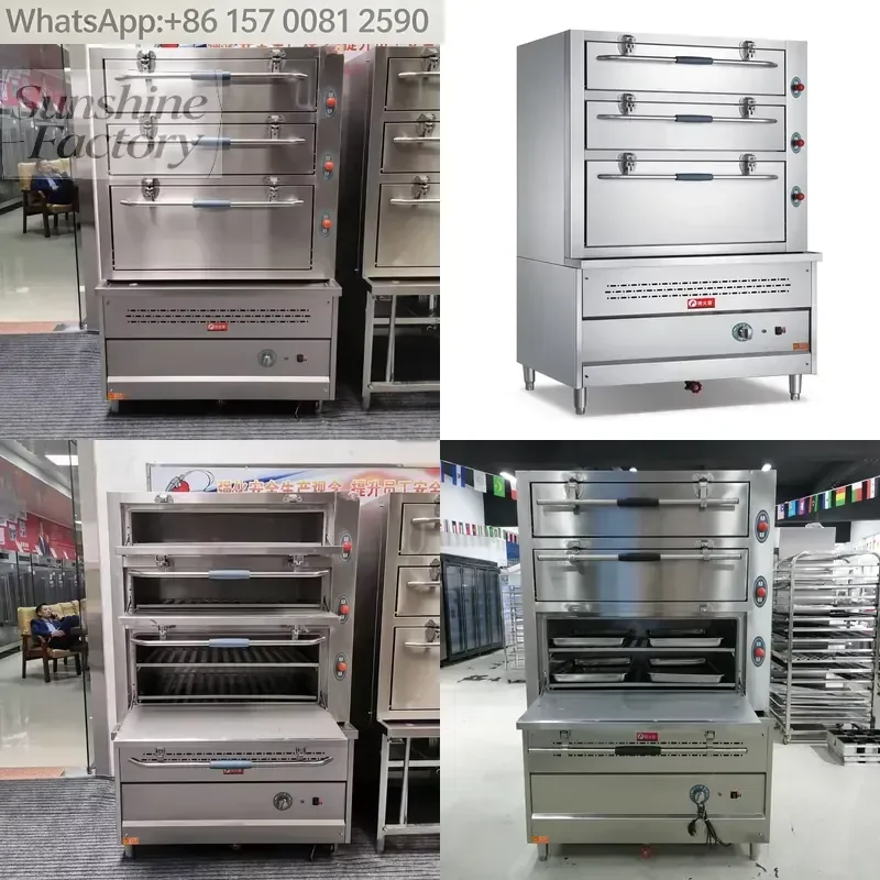 Fully Automatic Integrated Seafood Steamer Microcomputer-Controlled Low Noise Commercial Bakery Equipment